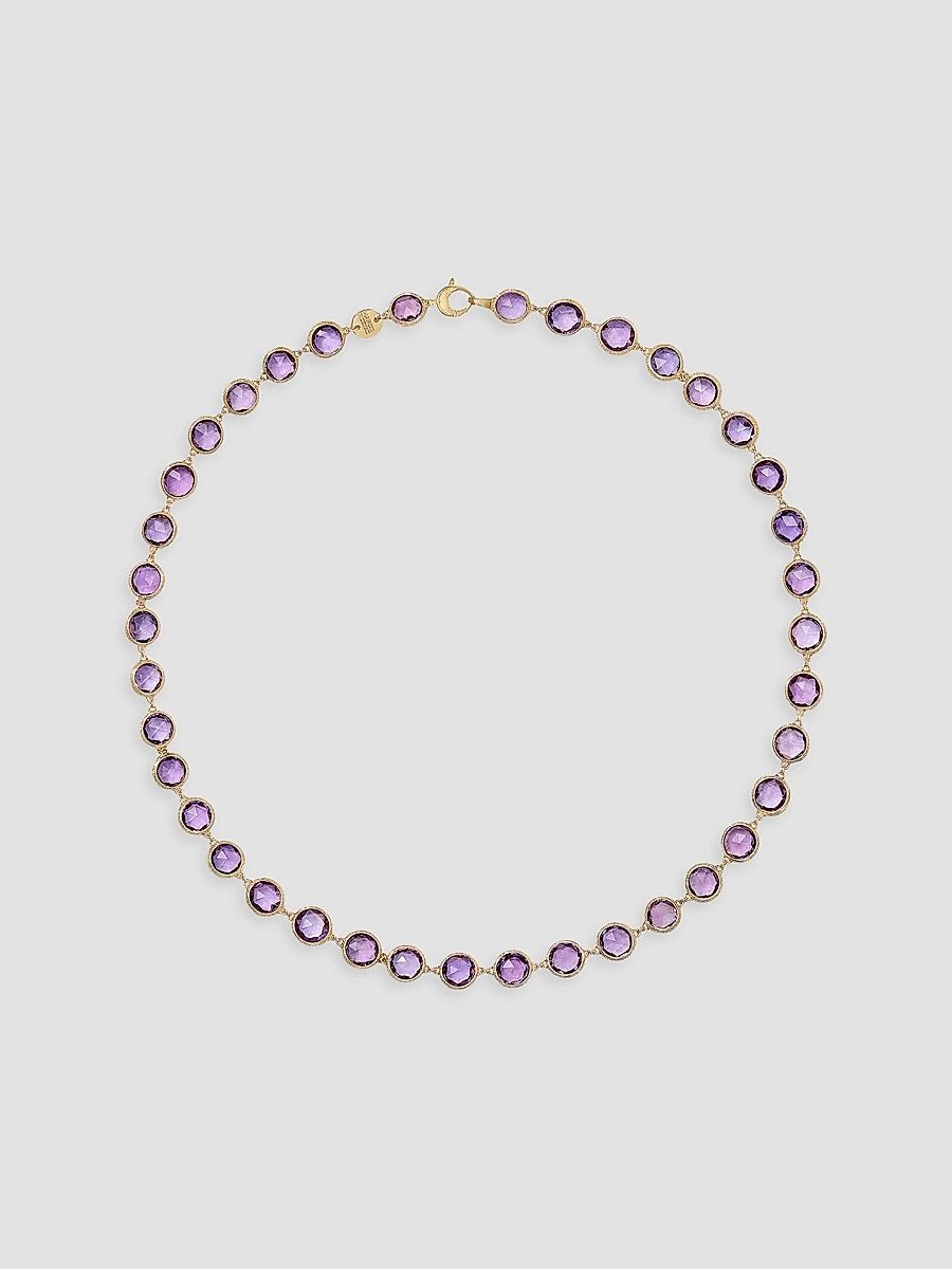 Marco Bicego Women's Jaipur Color 18K Yellow Gold & Amethyst Necklace - Yellow Gold