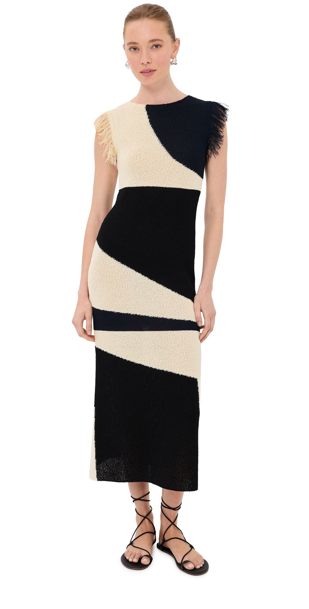 Proenza Schouler Saskia Dress Sand Multi S