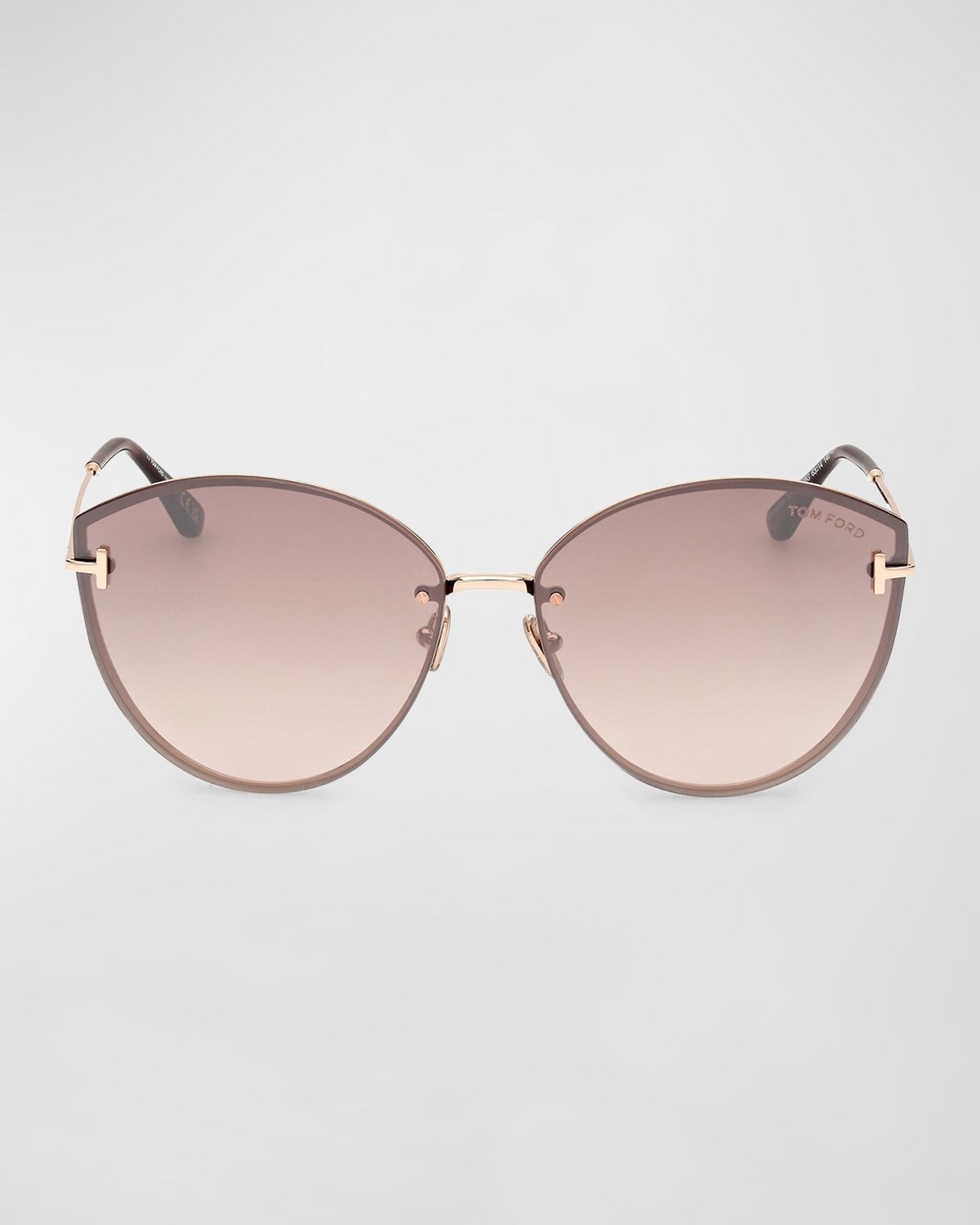 Evangeline Metal Cat-Eye Sunglasses