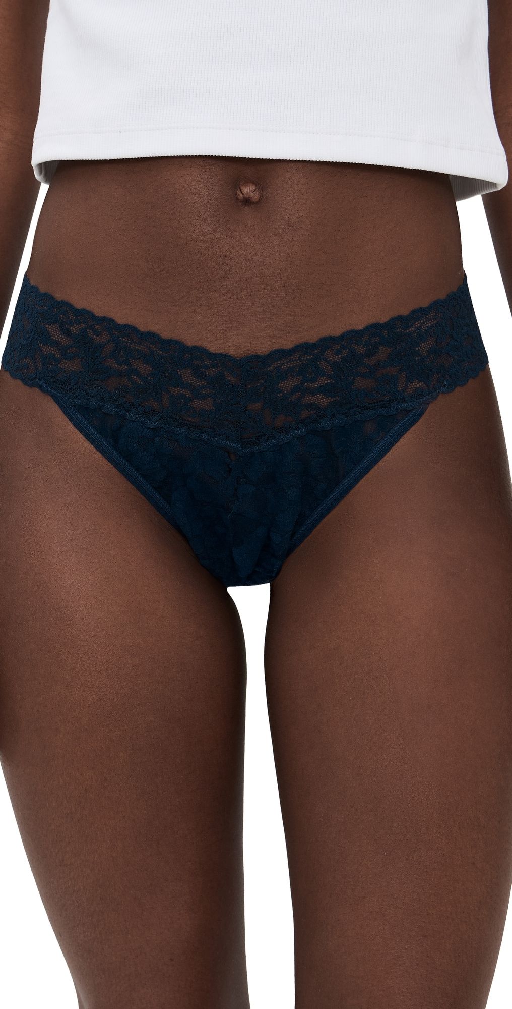 Hanky Panky Original Rise Thong Navy One Size