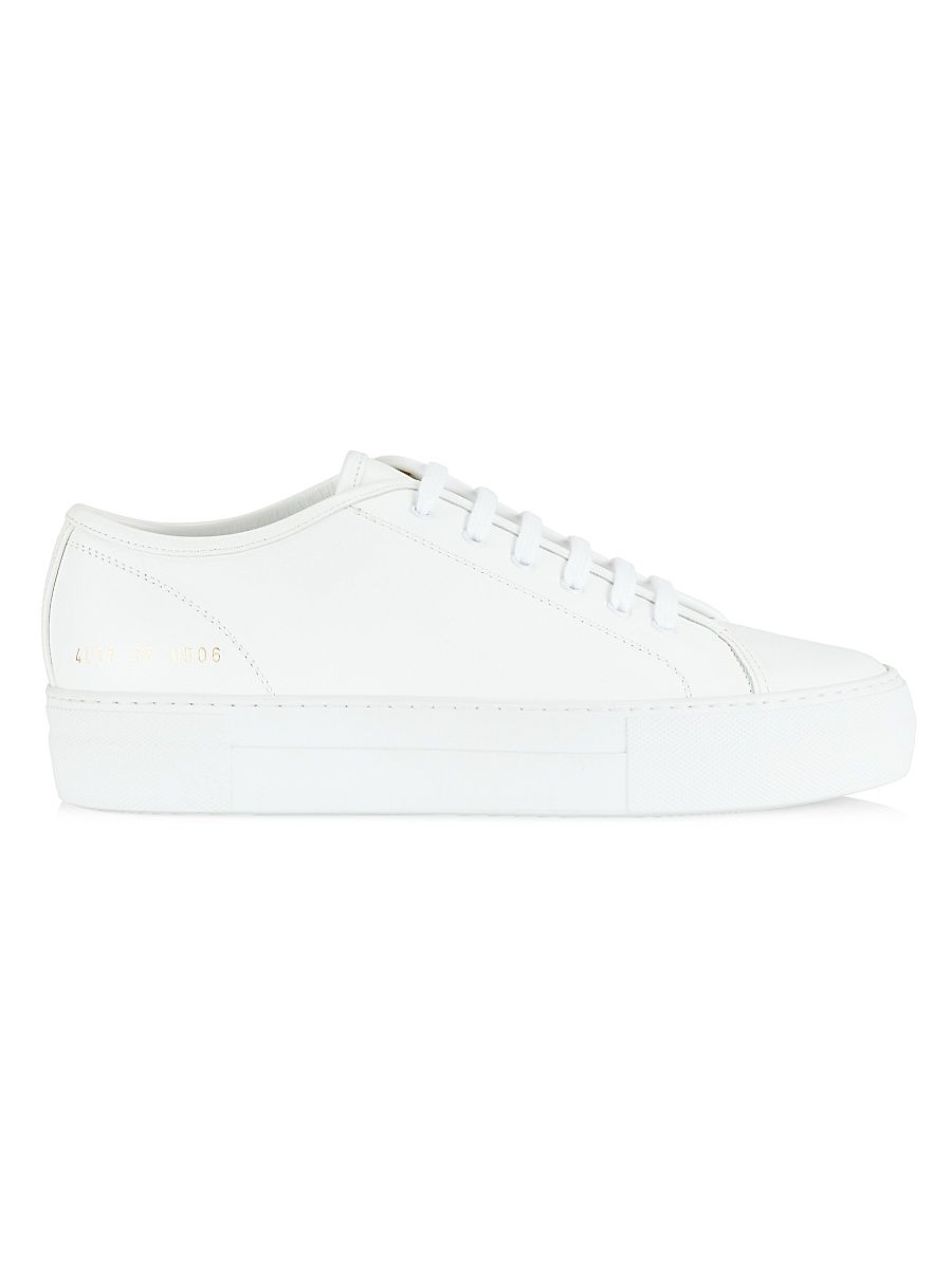 Tournament Low-Top Super Platform Sneakers - White - Size 10