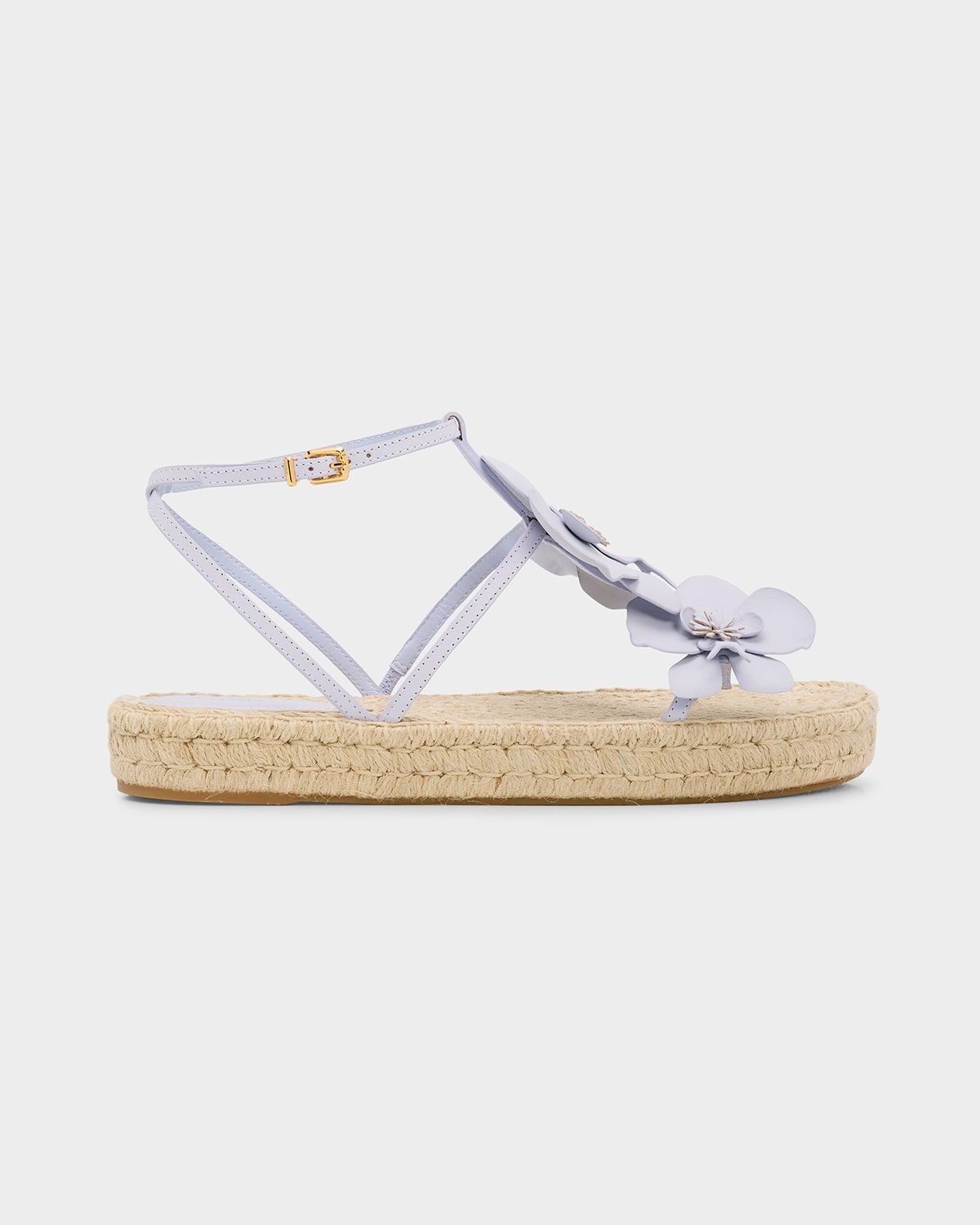 Orchid Leather Espadrille Sandals