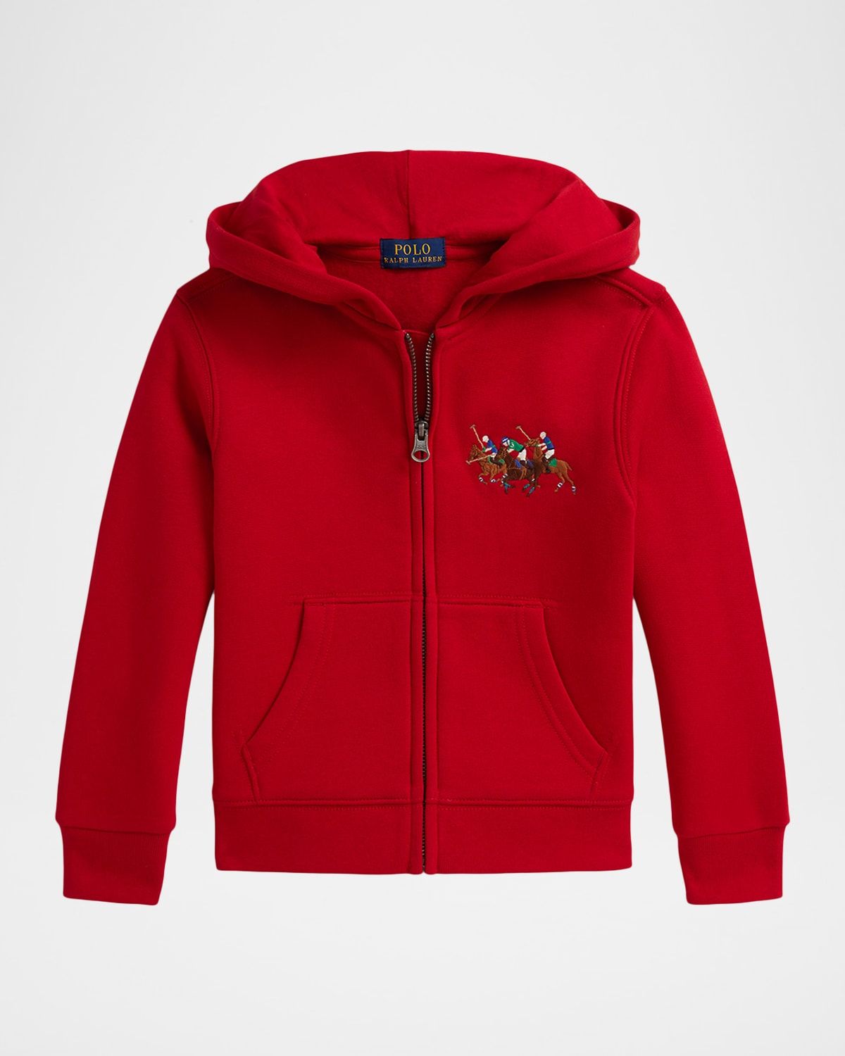Boy & apos;s Triple-Pony Fleece Full-Zip Hoodie