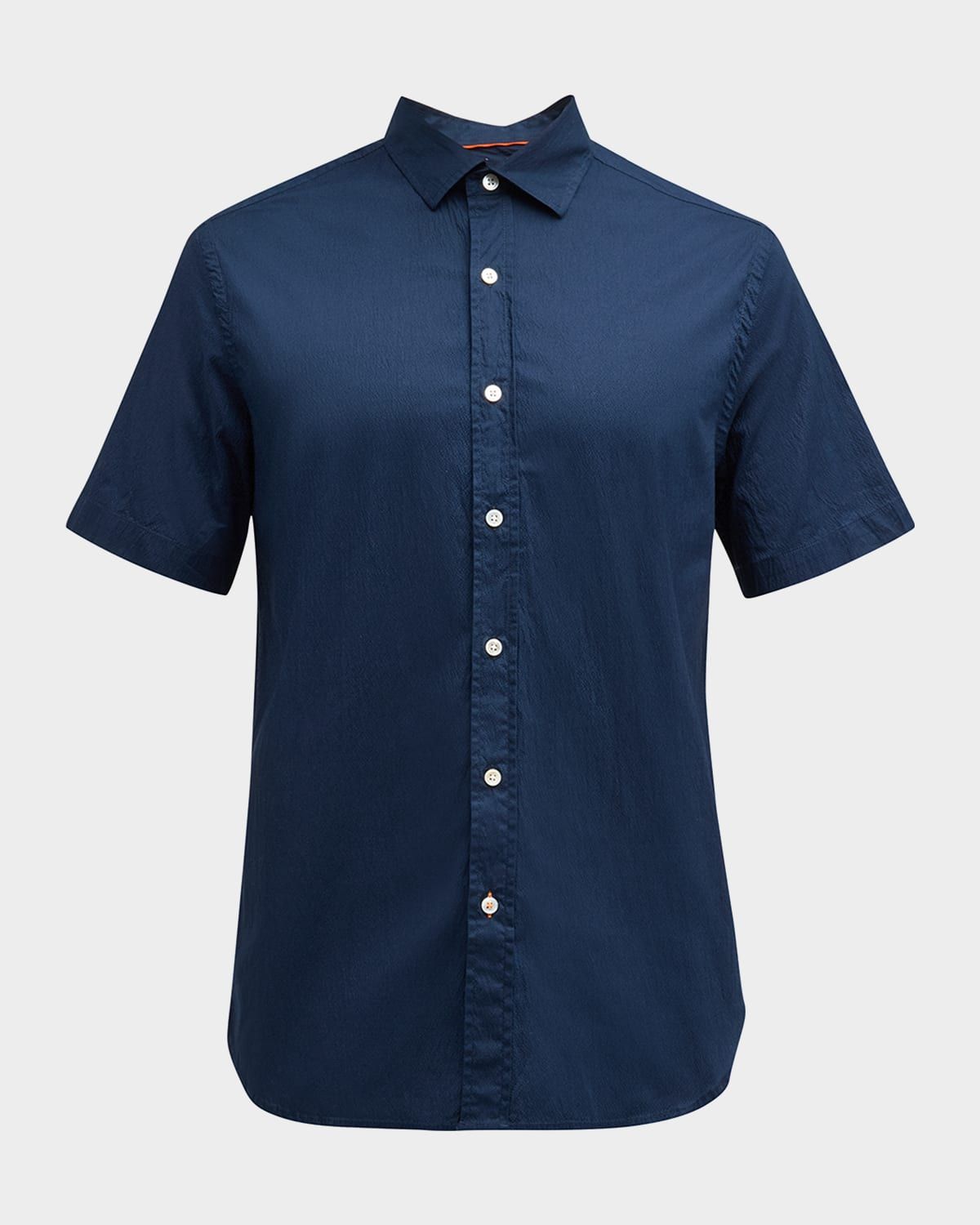Men & apos;s Palermo Seersucker Short-Sleeve Shirt