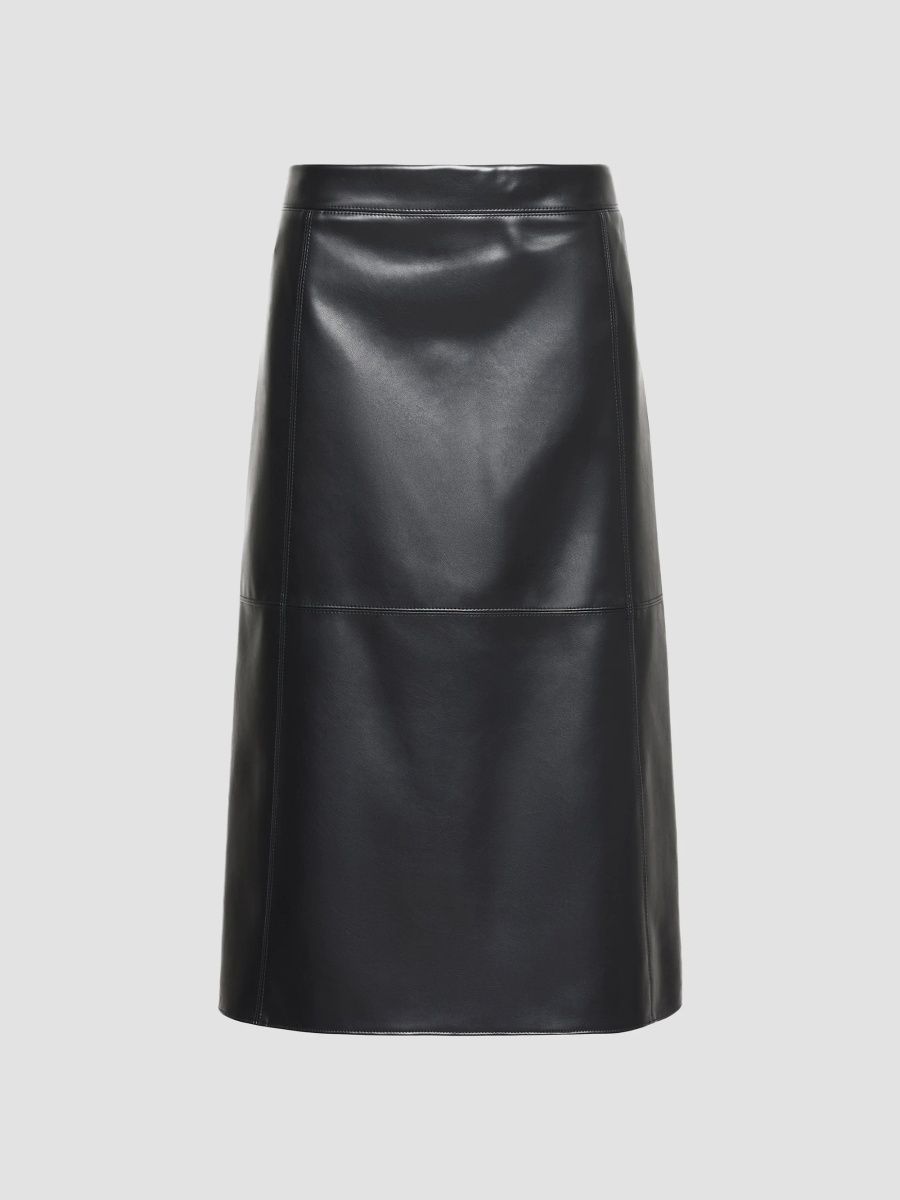Max Mara Women's Coated Jersey Midi Skirt - Ultramarine - Size XL