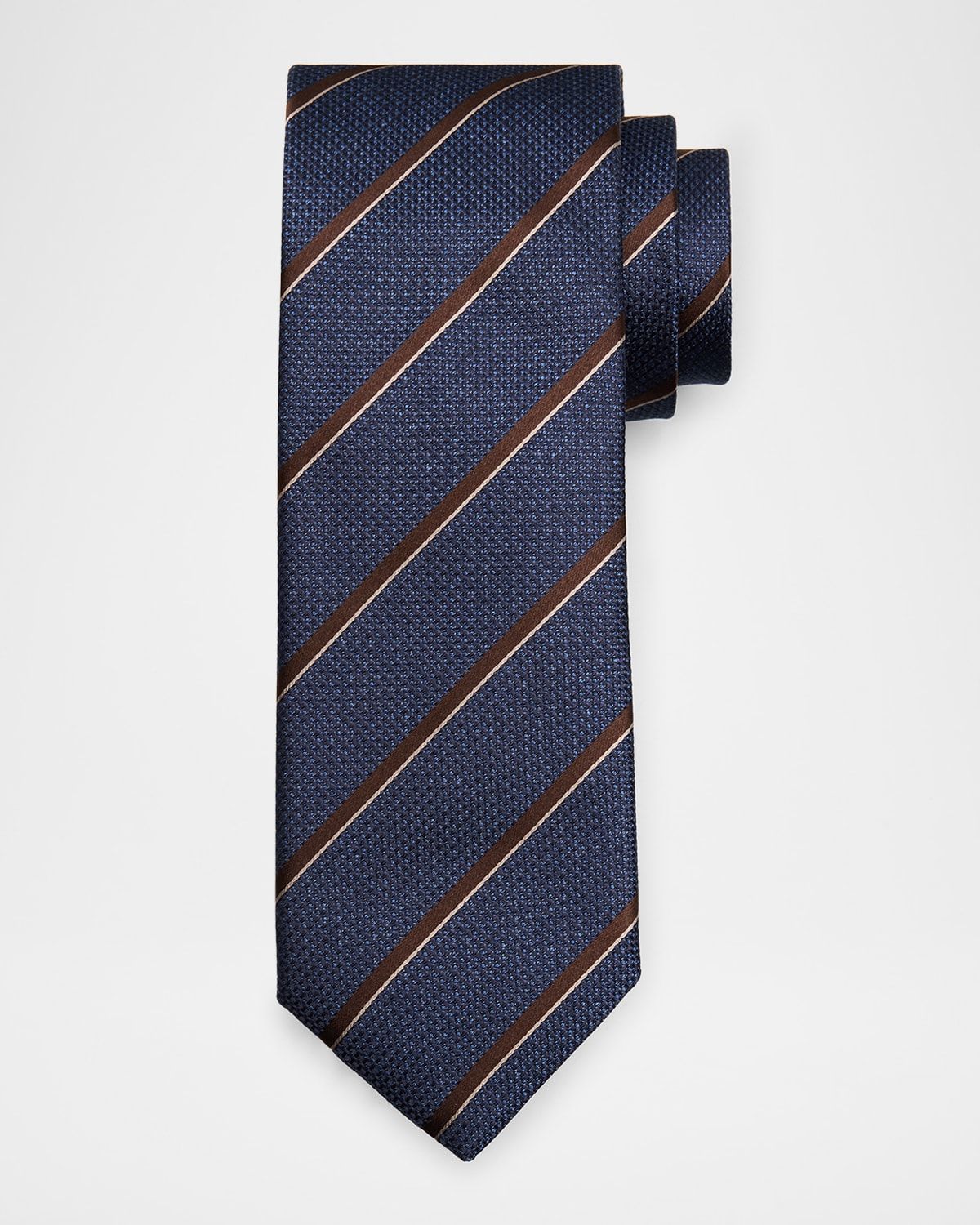 Men & apos;s Textured Multi-Stripe Silk Jacquard Tie