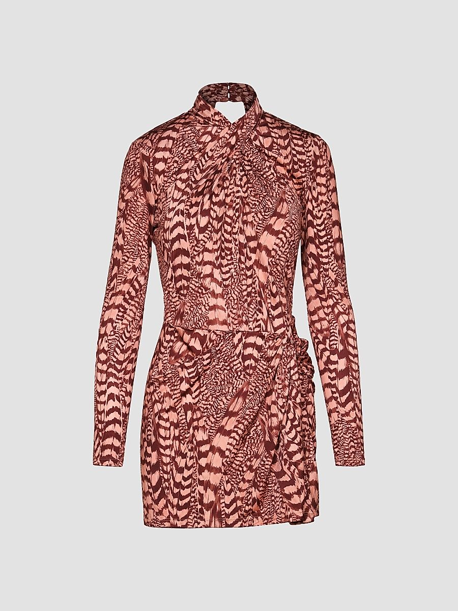 Women's Softly Unbound Jeresy Mini Dress - Wine Rose - Size 4
