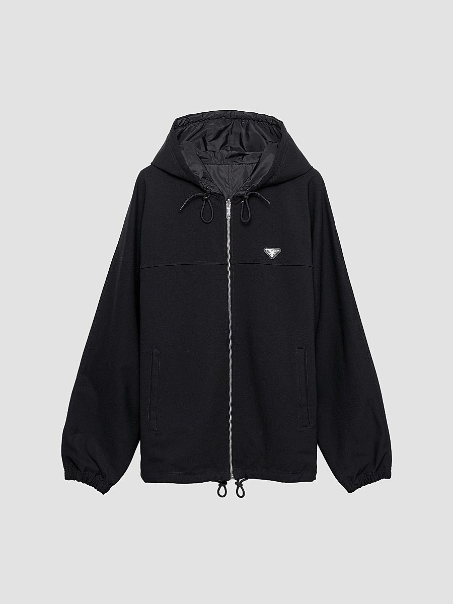 Men's Technical Fleece Hoodie Jacket - Black - Size XXXL