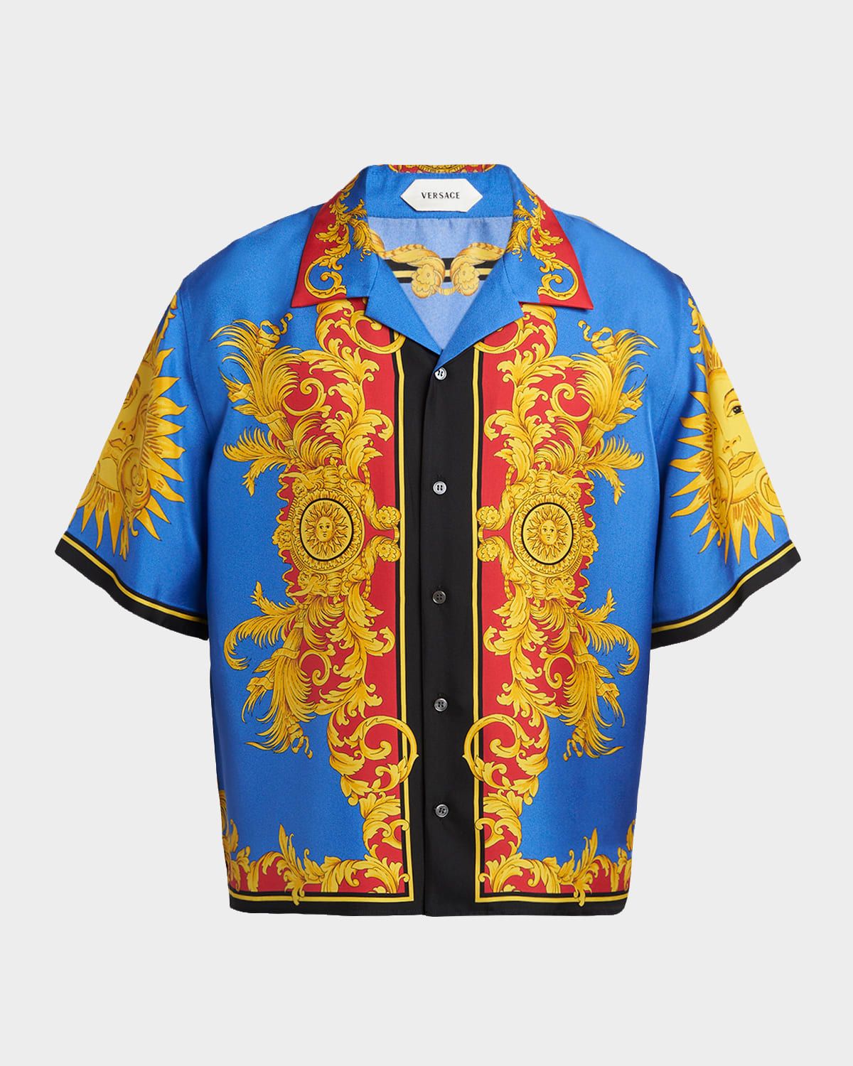 Men & apos;s Barocco Silk Camp Shirt