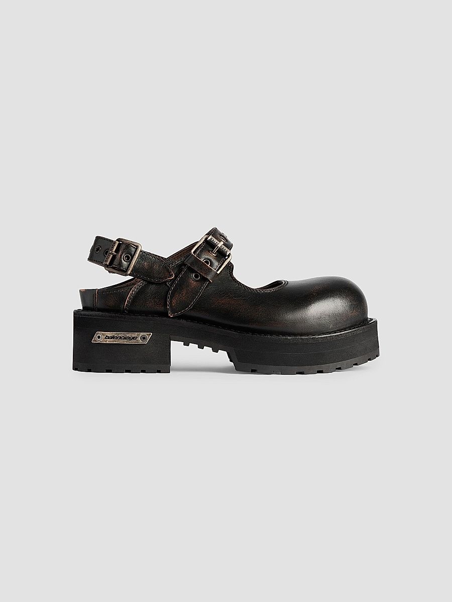 Balenciaga Women's Venom Mary Janes - Brown - Size 11