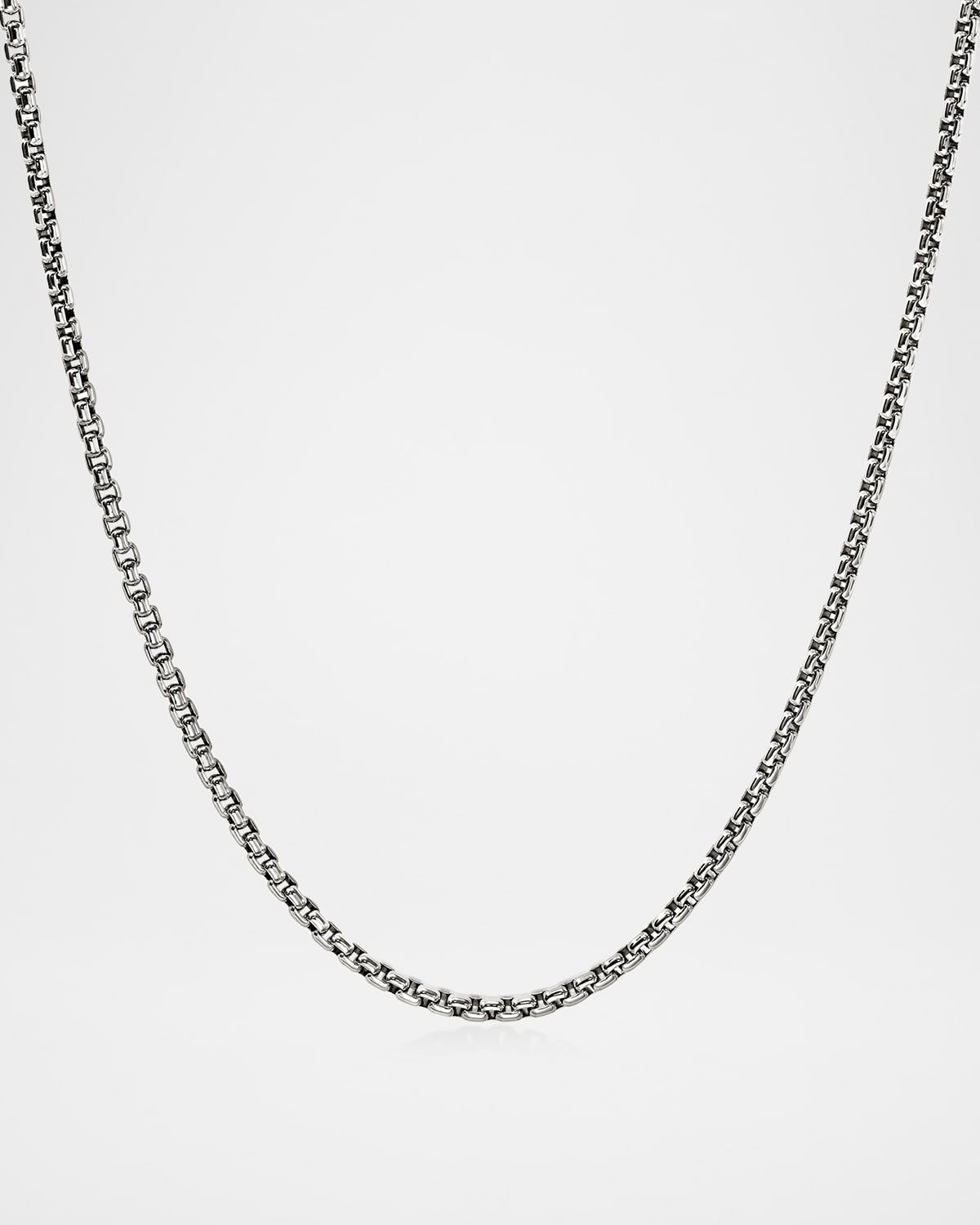 Men & apos;s Sterling Silver Curb Chain Necklace, 2.7mm