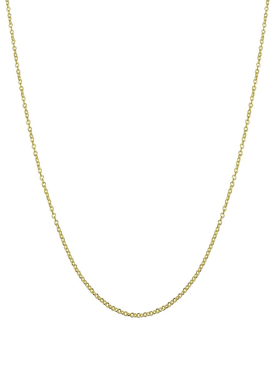 Women's 14K Yellow Solid Gold Rimini Rolo Chain - Yellow Gold - Size 24