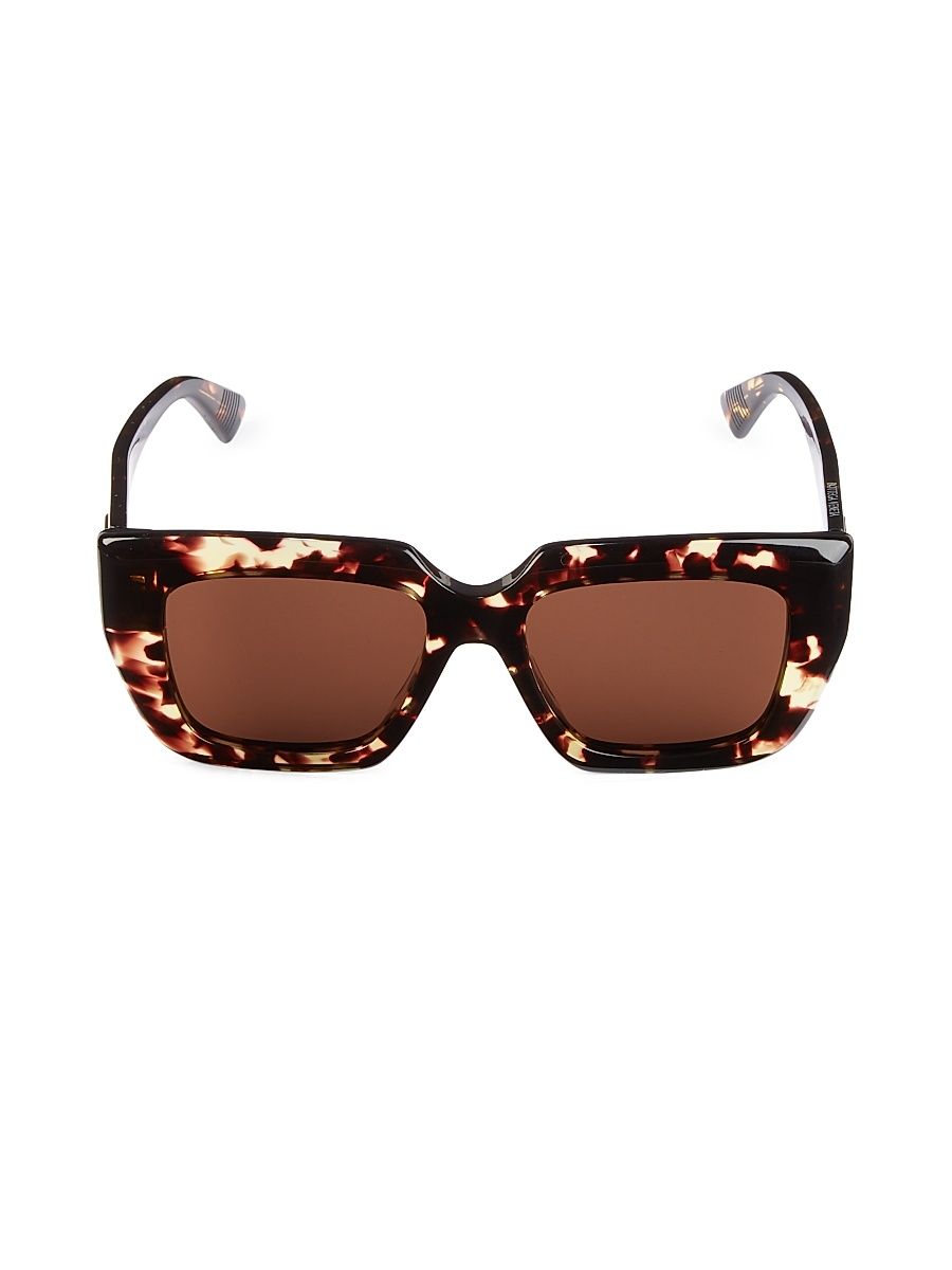 Women's 52MM Square Sunglasses - Havana