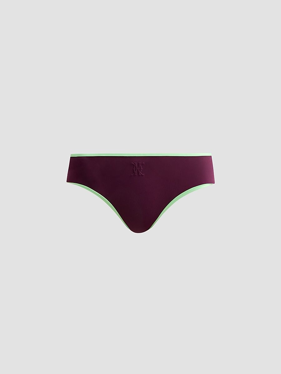 Women's Contraste Hipster Bikini Bottom - Pelouse Plum - Size Large