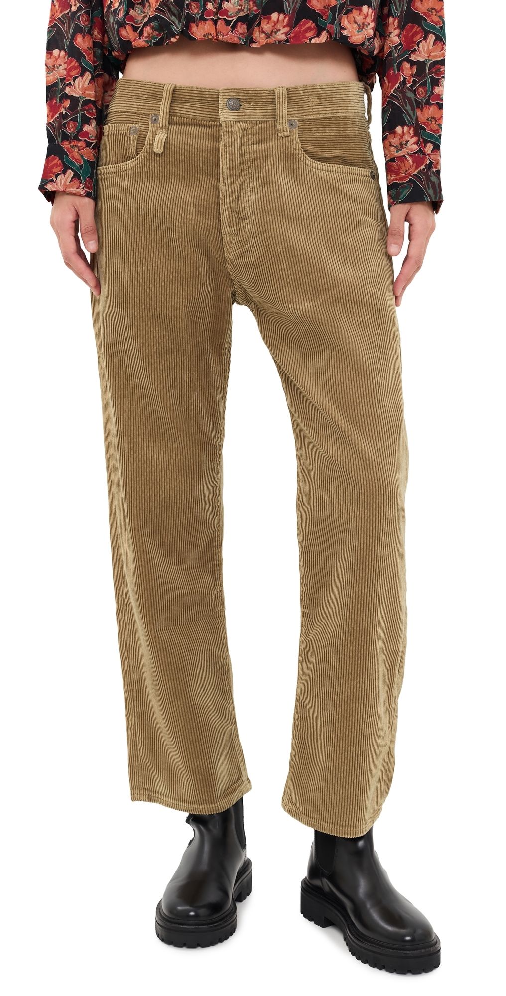 R13 BF Corduroy Pants Heavy Tan Cord Brown 23