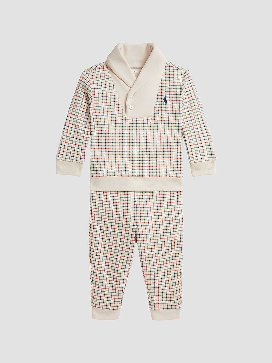 Baby Boy's Tattersall Pullover & Joggers Set - Havenswood Tattersall - Size 3 Months