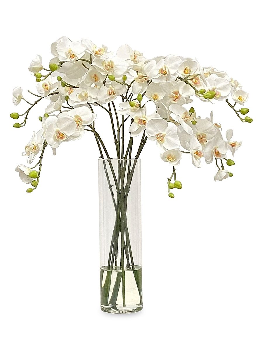Imitation Orchid In Slim Vase