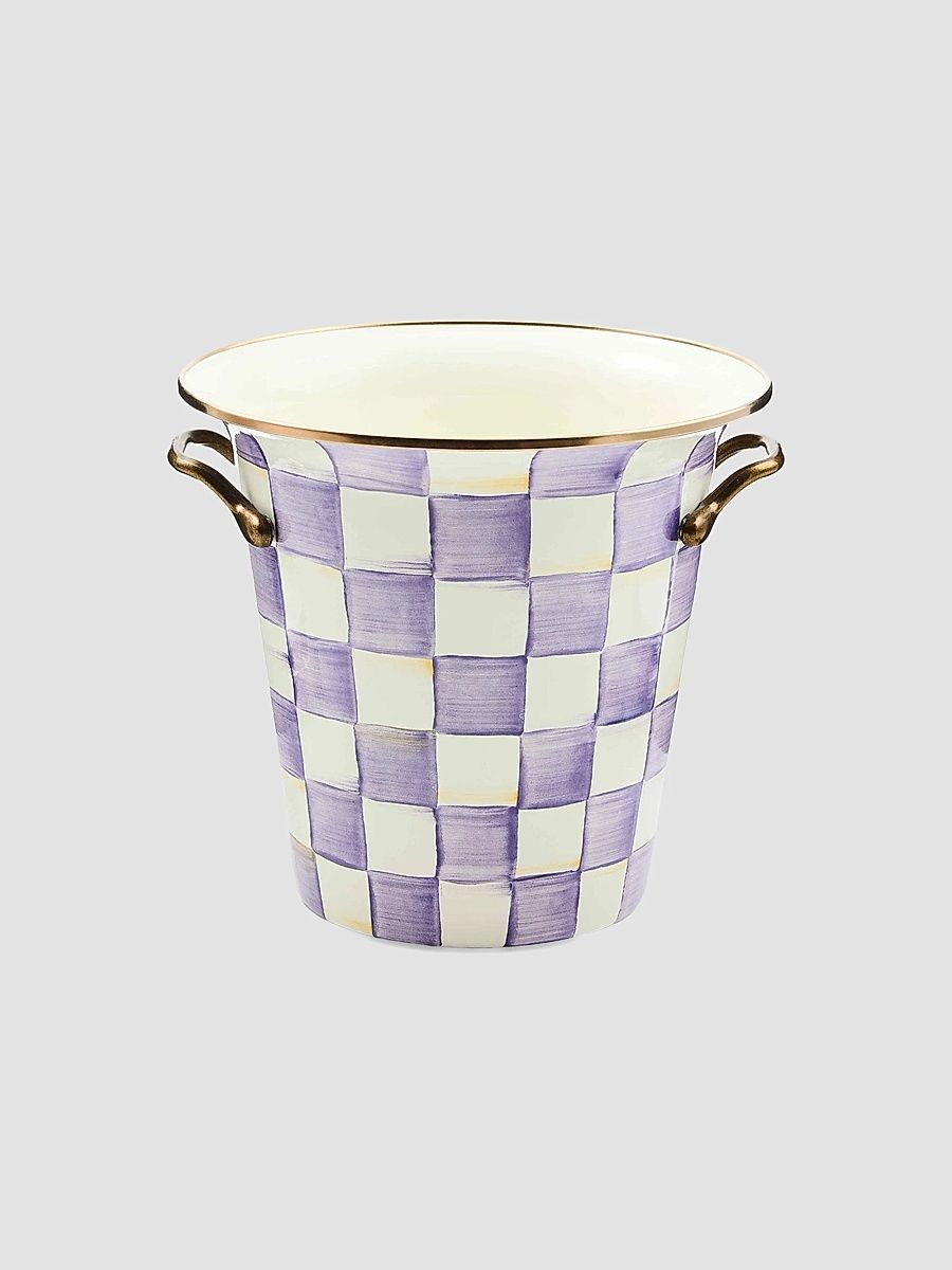 Violet Check Wine Cooler