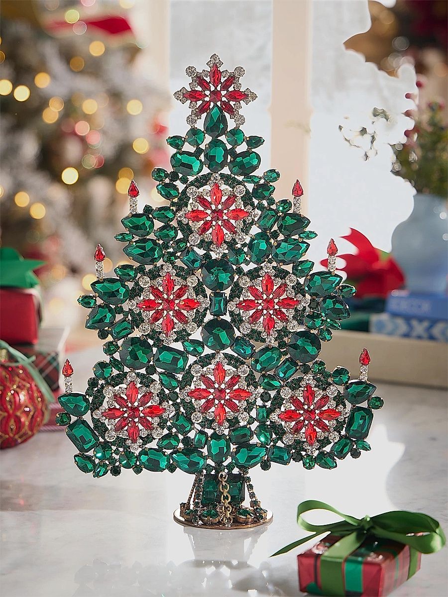 Opulent Crystal Christmas Tree Decoration