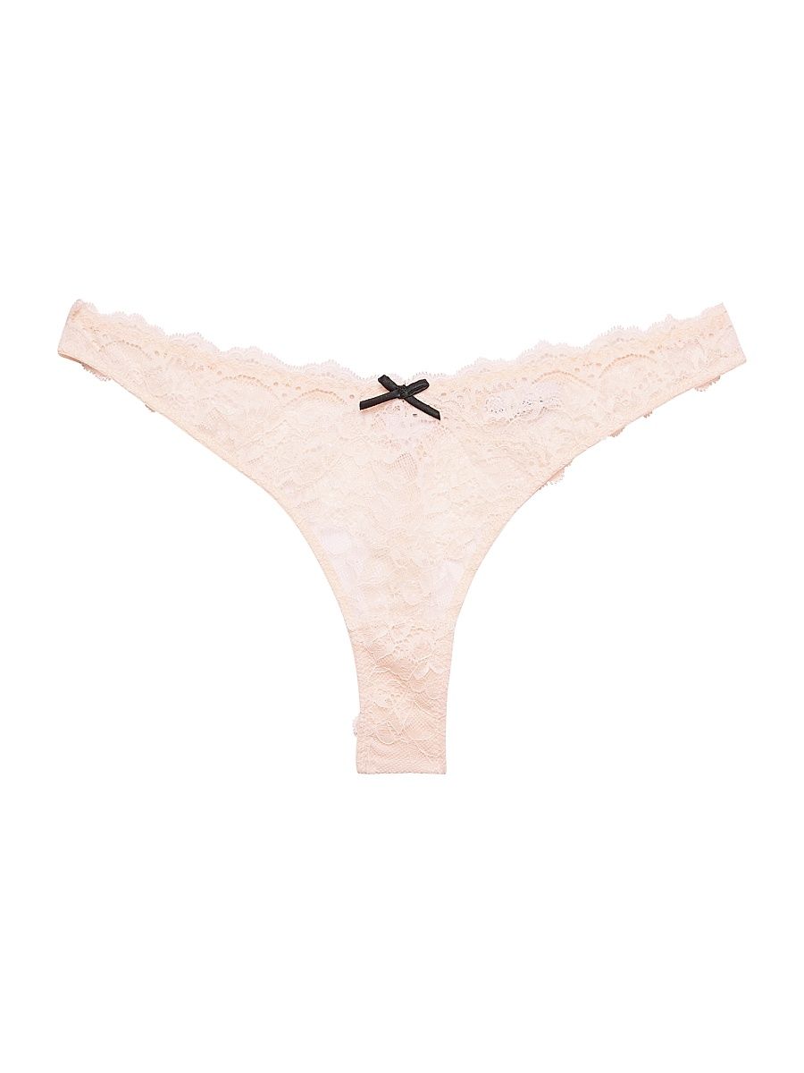 Women's Bianca Lace Thong - Buttercup - Size Large