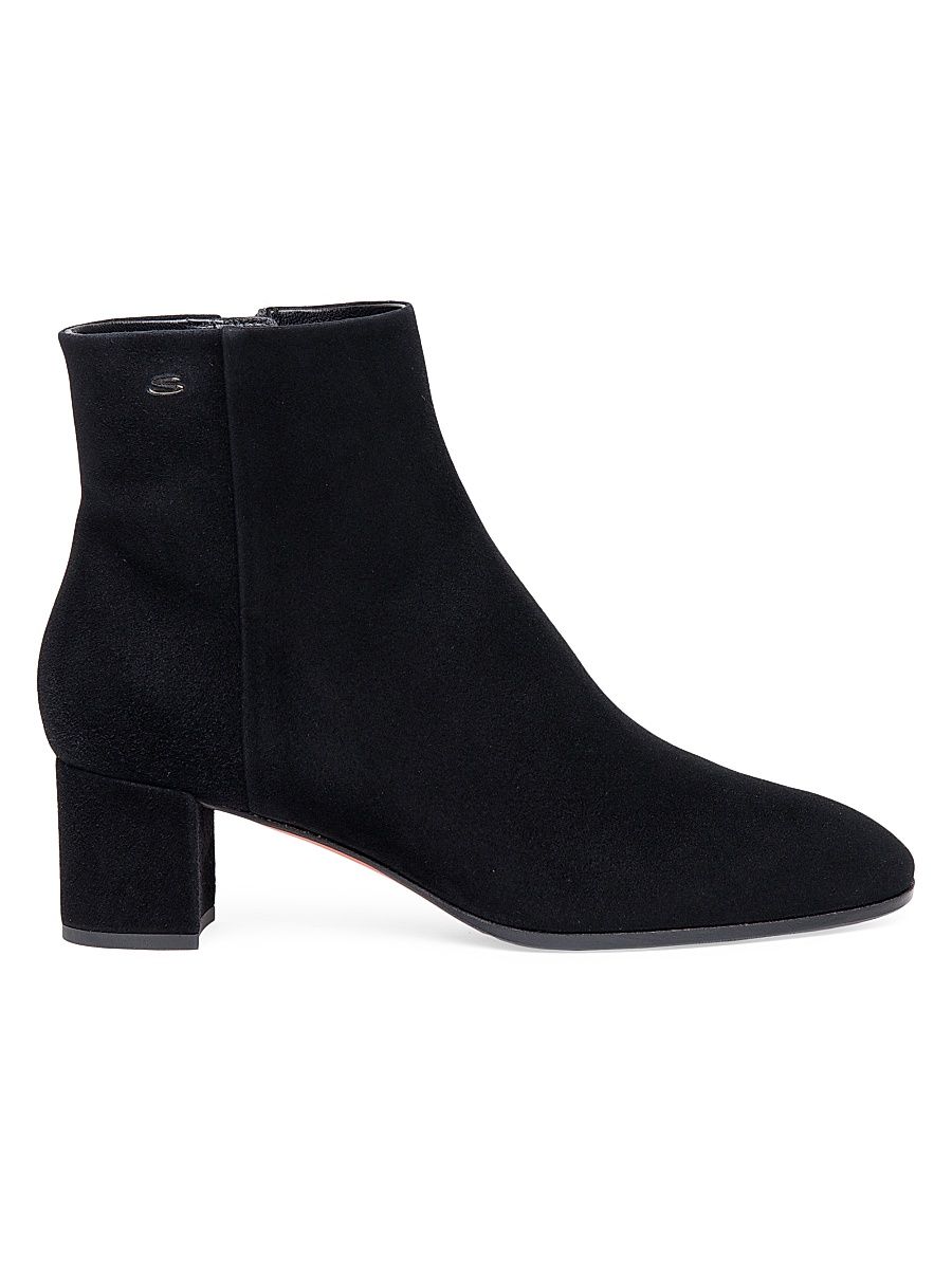 Women's Halfrida 50MM Suede Ankle Boots - Black - Size 12