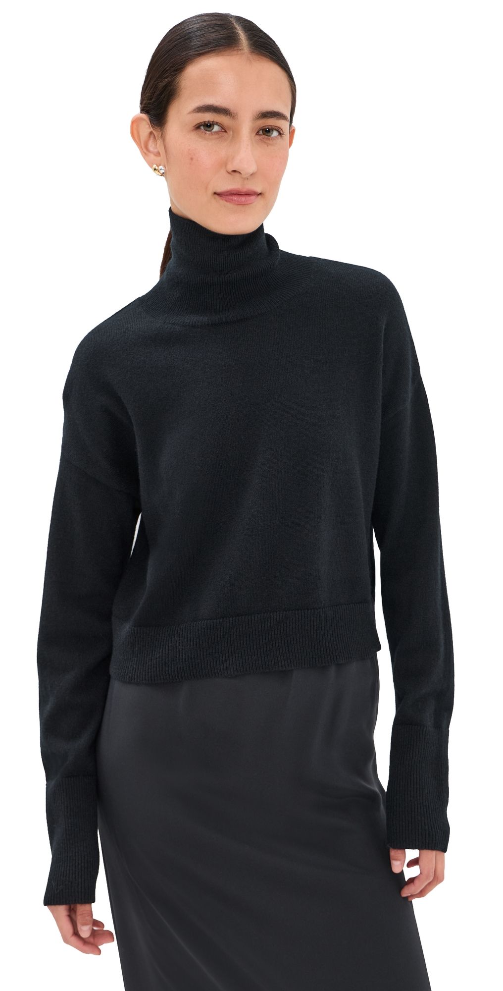 Sablyn Sable Turtleneck Cashmere Sweater Black S