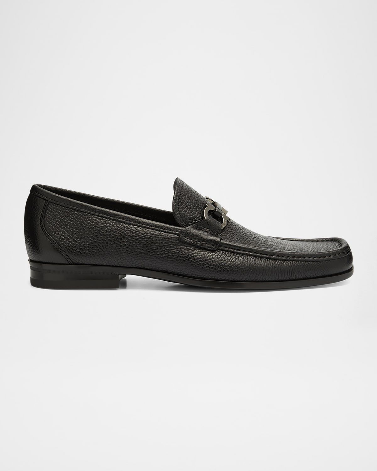 Men & apos;s Grandioso Grained Calfskin Gancini Loafer