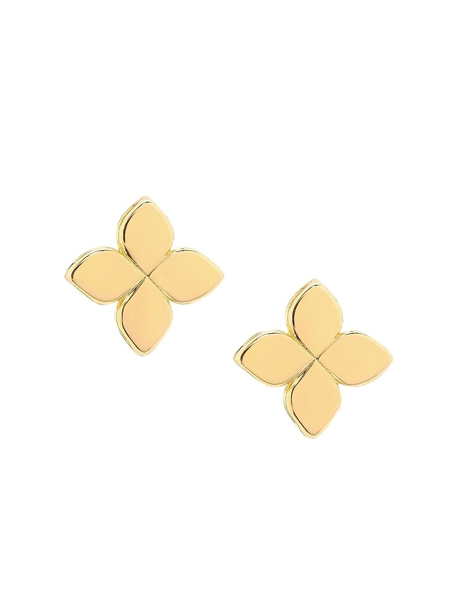 Women's Love In Verona 18K Yellow Gold Floral Stud Earrings - Yellow Gold