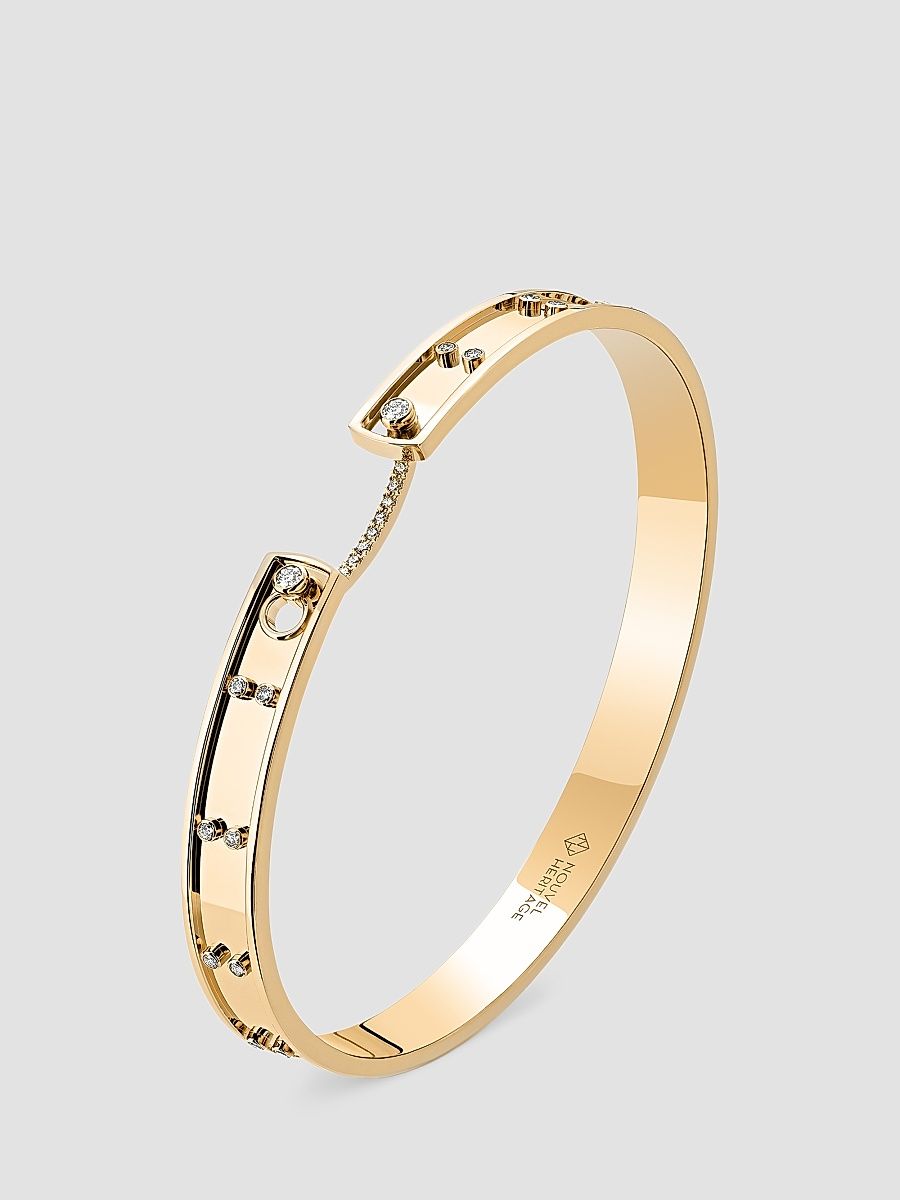 Women's Mood Picnic In Paris 18K Yellow Gold & 0.30 TCW Diamond Bangle - Yellow Gold
