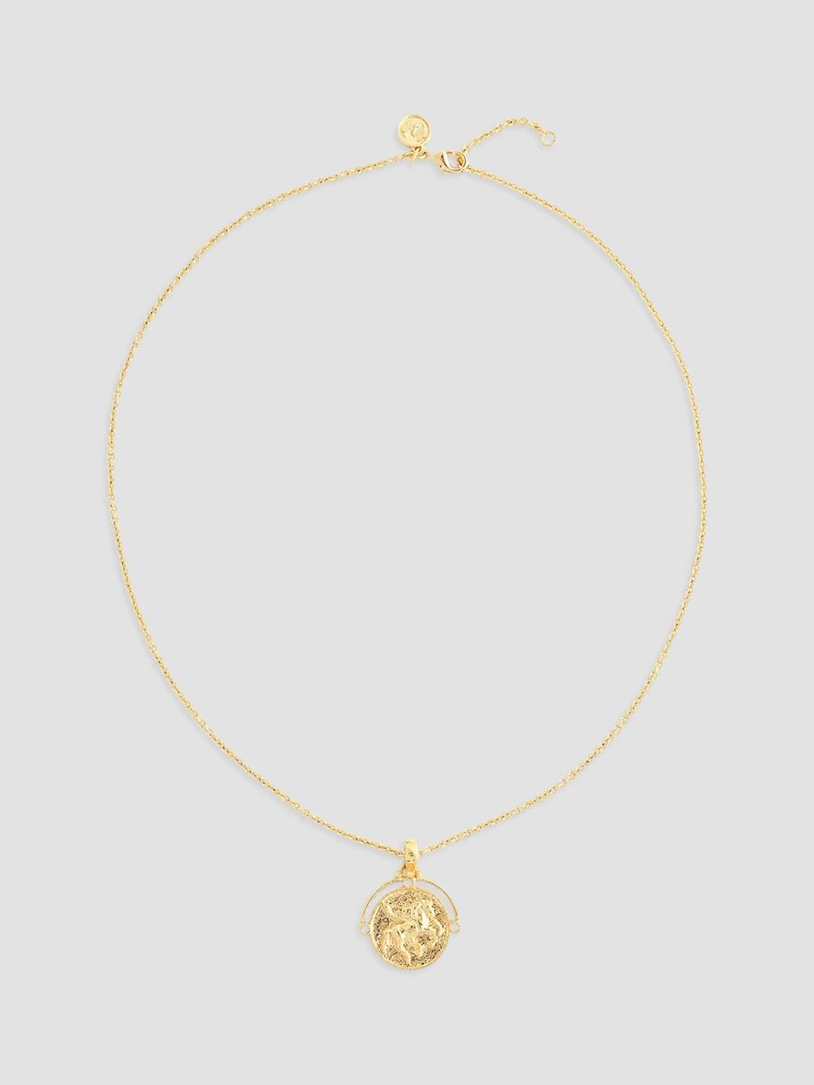 Anabel Aram Women's Pegasus 18K-Gold-Plated Coin Pendant Necklace - Gold