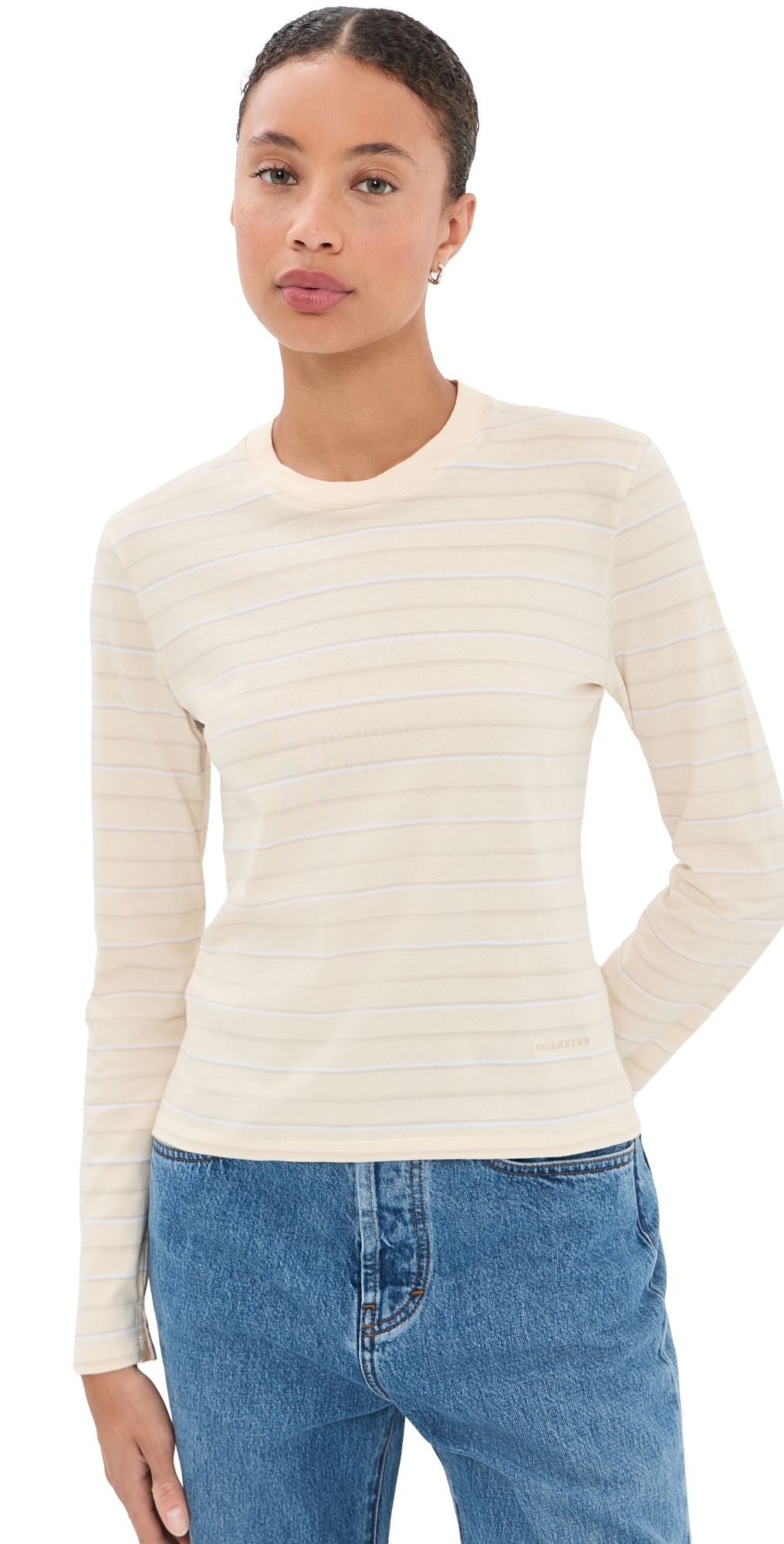 Kallmeyer Wynn Long Sleeve Tee Ecru Stripe XS