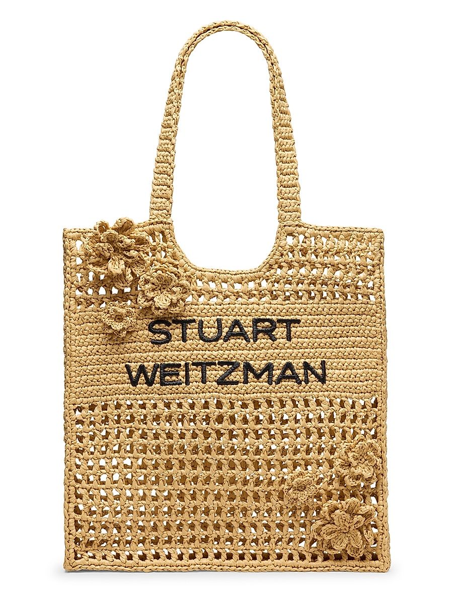 Women's Magnolia Woven Raffia Tote Bag - Natural