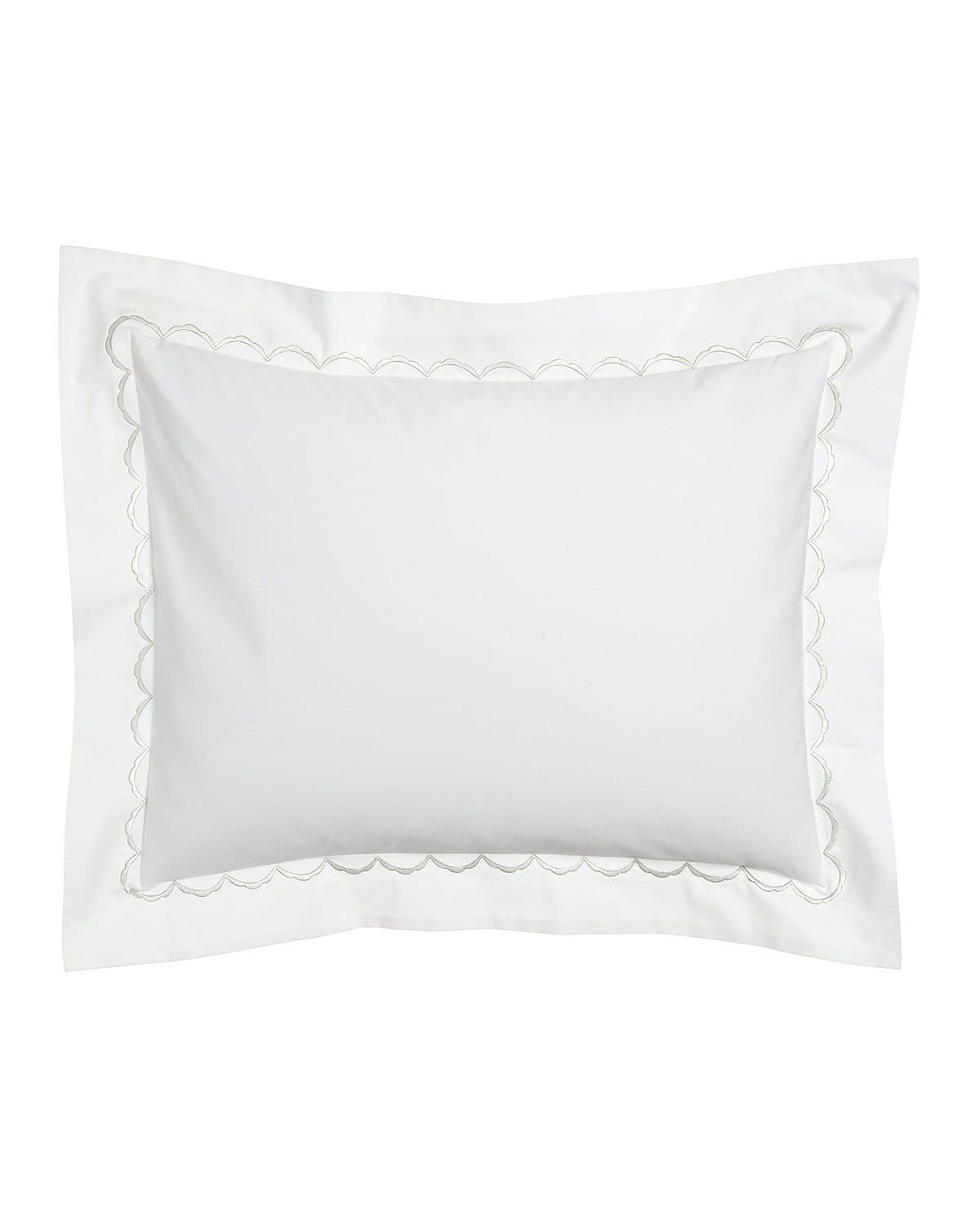 Standard Scallops Embroidered Sham