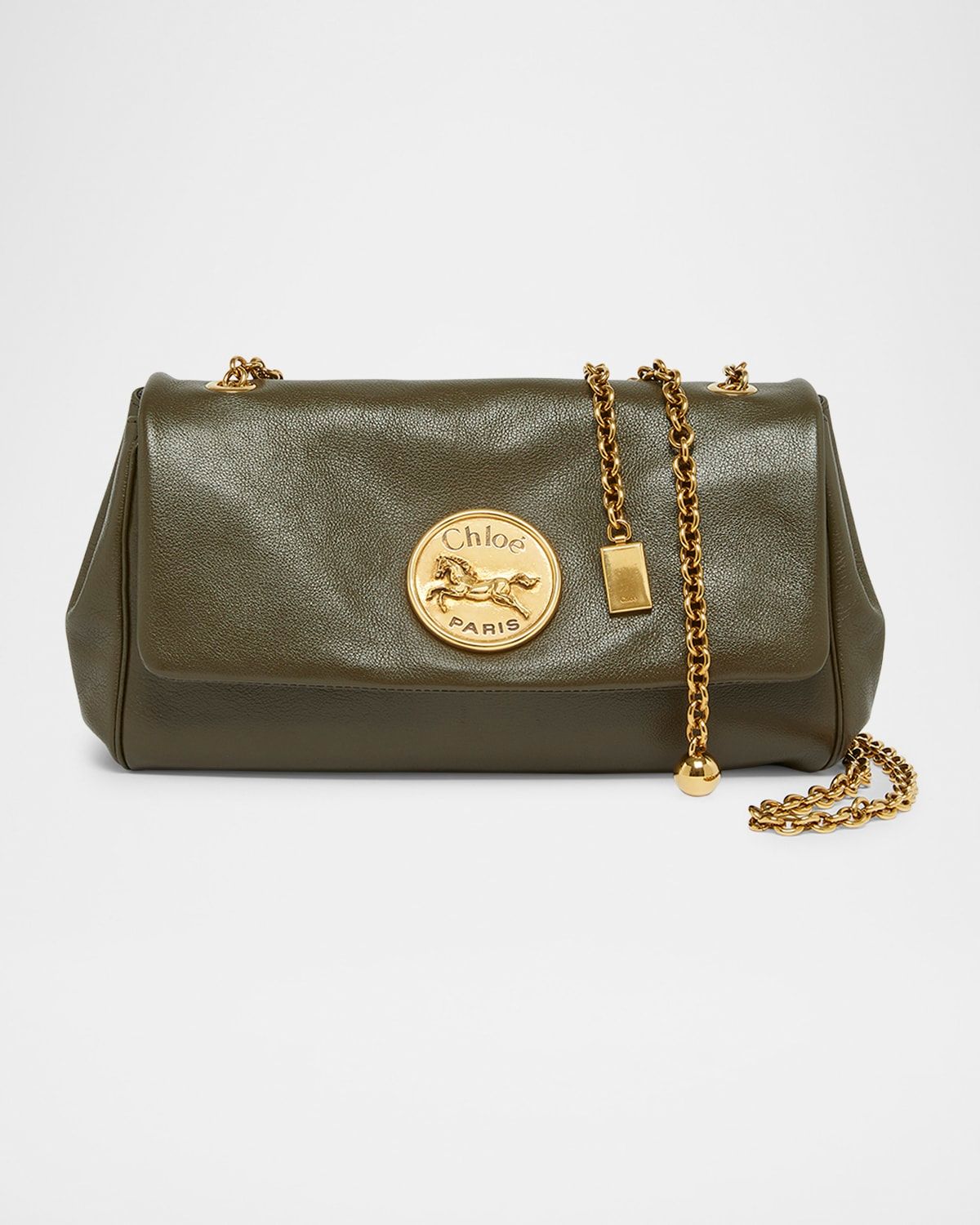 Heritage Medium Crossbody Bag in Grained Leather