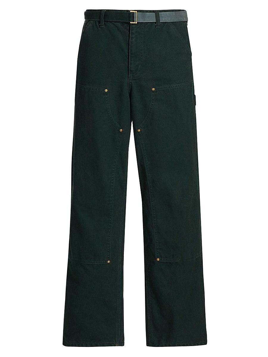 Men's Sacai x Carhartt WIP Duck Cotton Double-Knee Pants - Green - Size XL