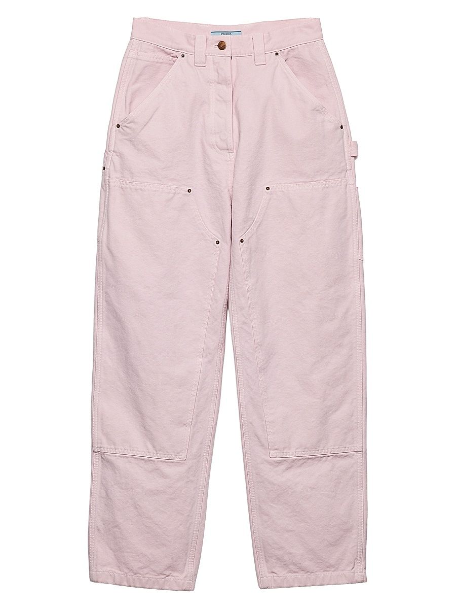 Women's Canvas Jeans - Pink - Size 8