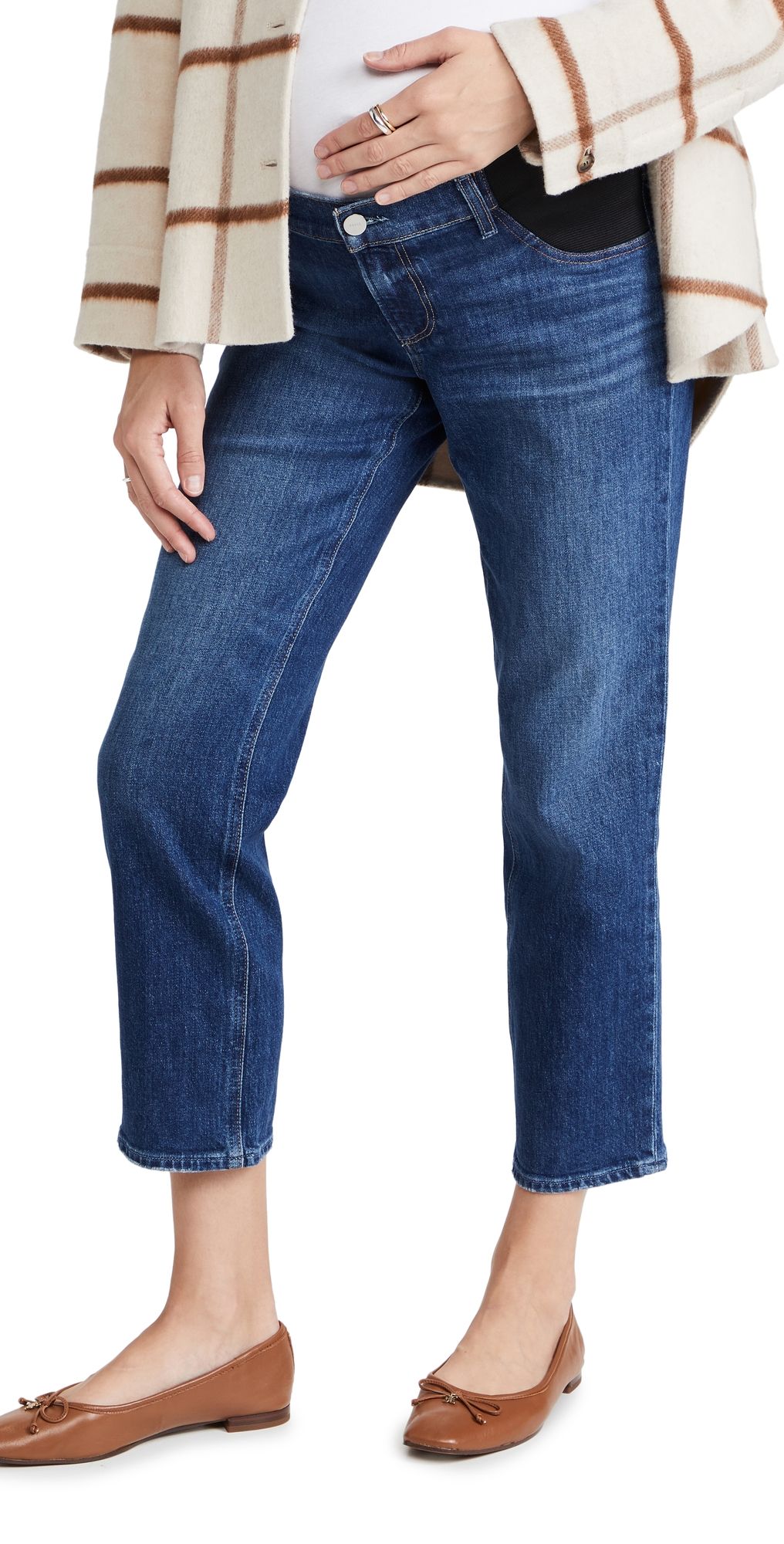 PAIGE Noella Straight Maternity Jeans Roam 23