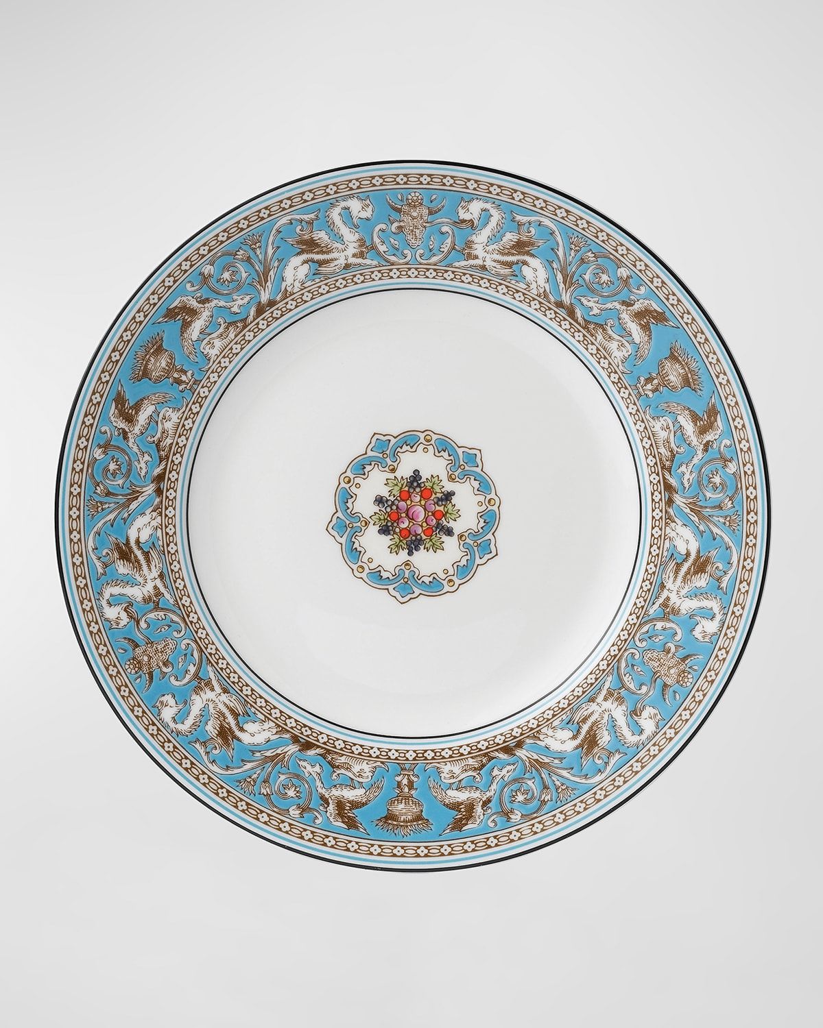 Florentine Turquoise Accent Salad Plate 9"