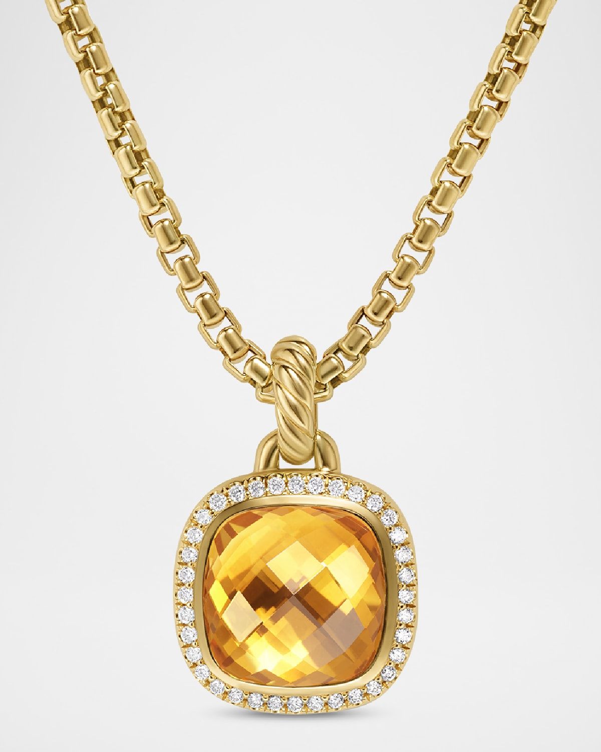 Albion Enhancer with Gemstones and Diamonds in 18K Gold, 11mm