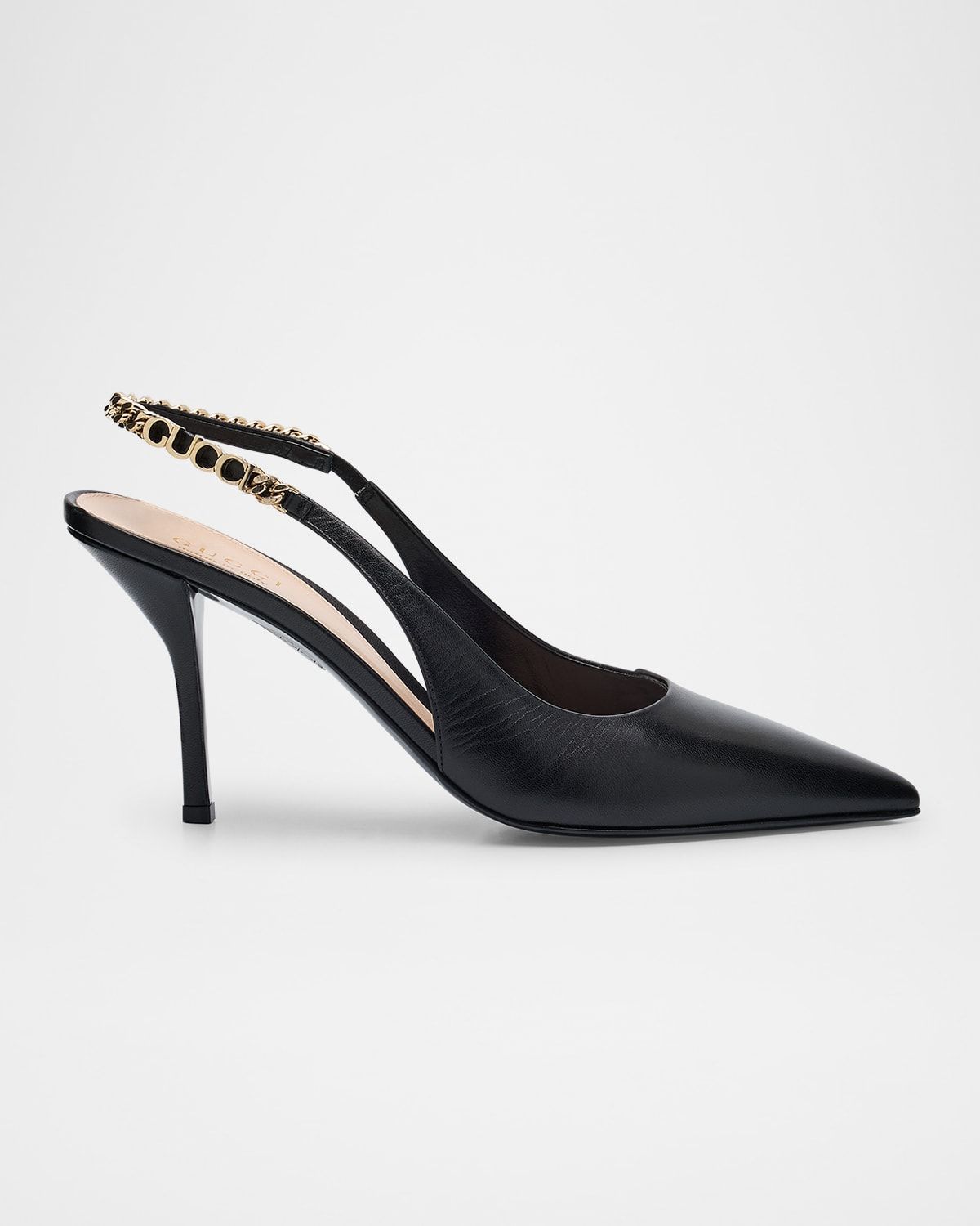 Signoria Slingback Leather Pumps