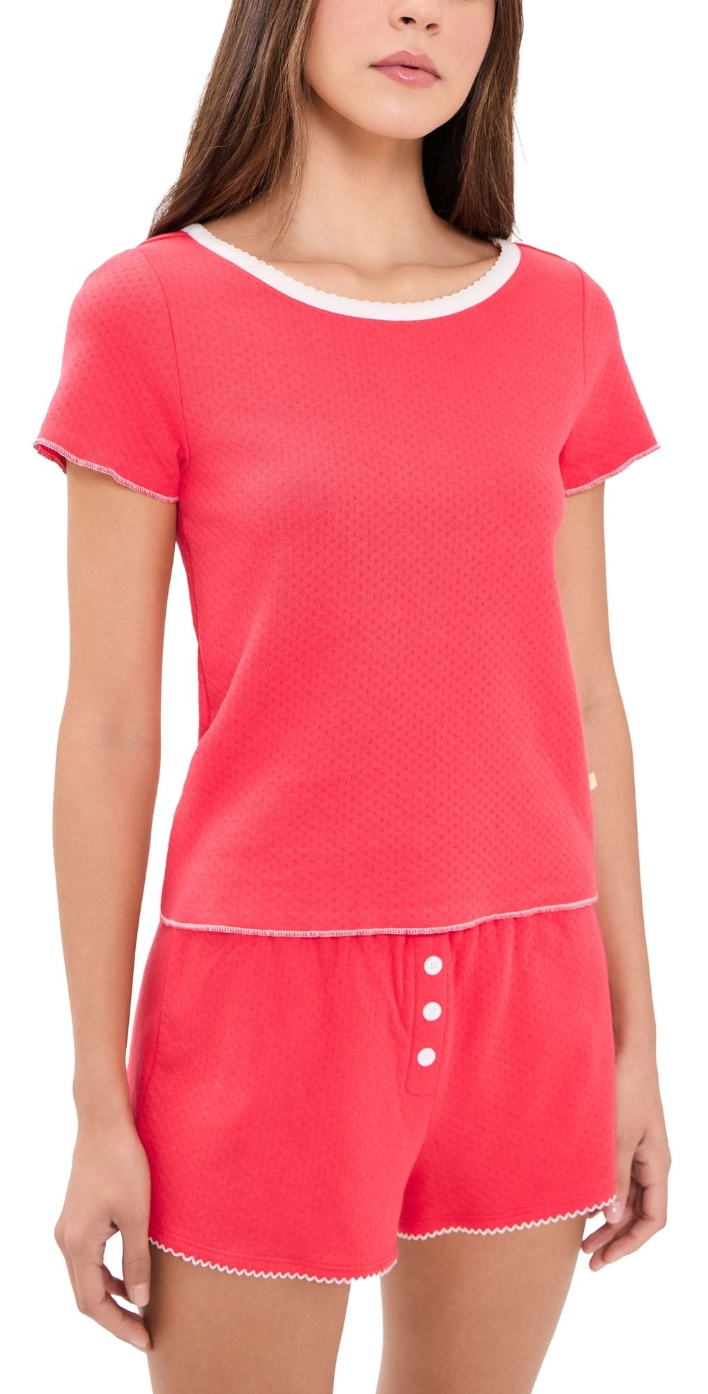 Cozyland by Morgan Lane Baby Jean Tee Cherry L