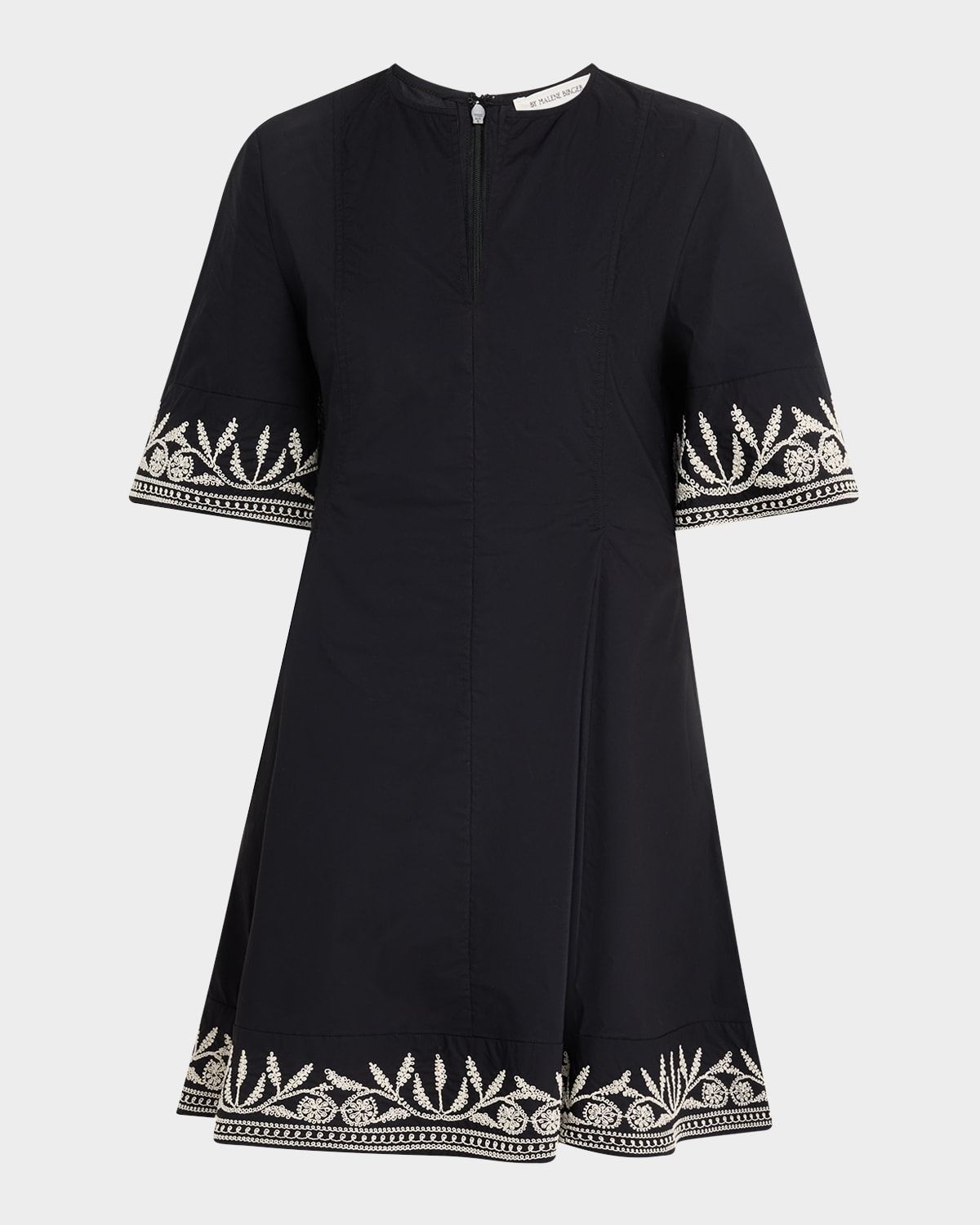 Mary Embroidered Organic Cotton Mini Dress