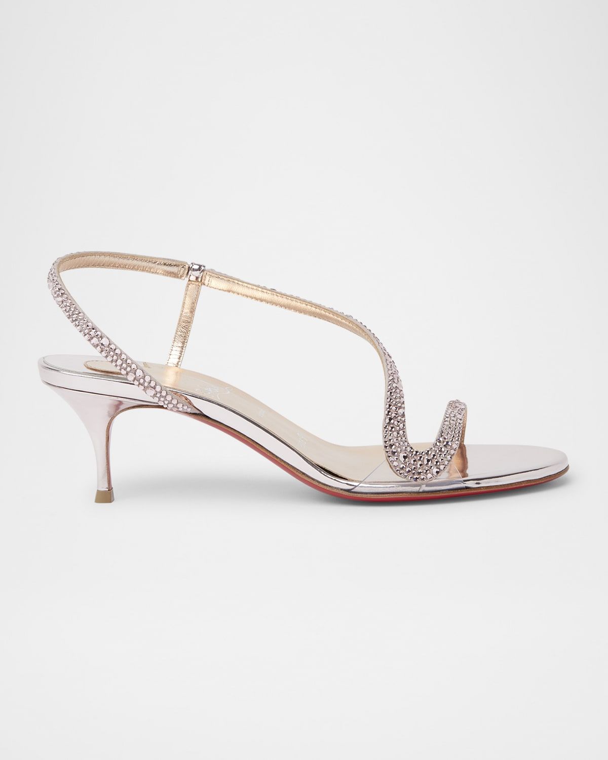 55mm Rosalie Strass Slingback Sandals