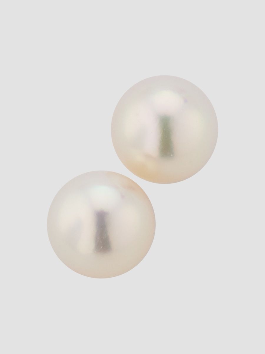 Women's 18K Yellow Gold & Akoya Pearl Stud Earrings/6.5MM - Yellow Gold