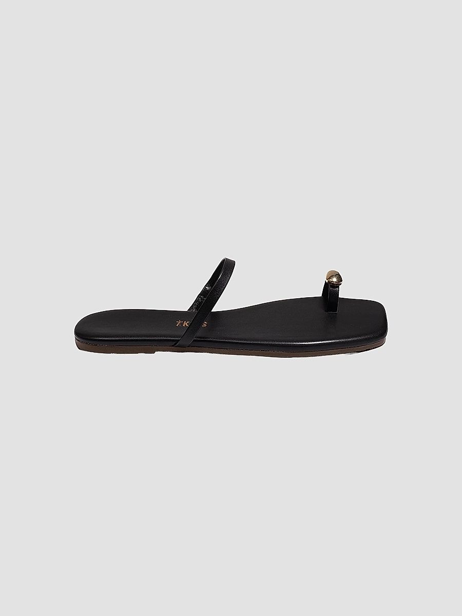Tkees Women's Cole Leather Flat Sandals - Sable - Size 11