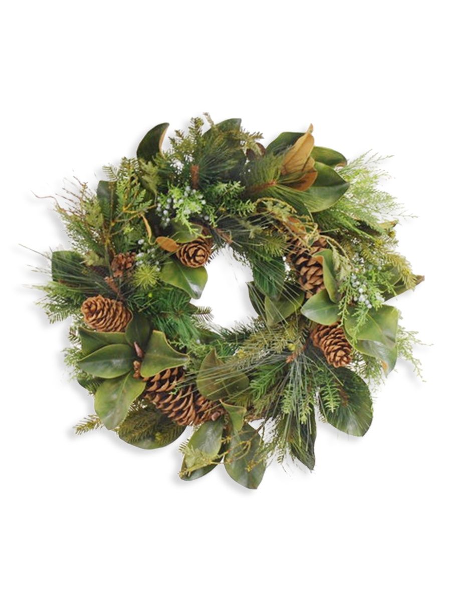 Winward Home Permanent Botanicals Montana Wood Wreath - Green