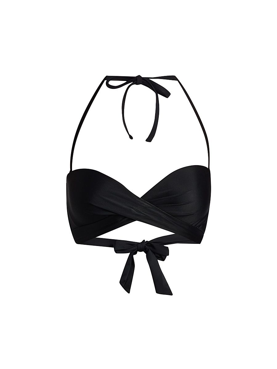 Women's Sesil Bikini Top - Black - Size XL