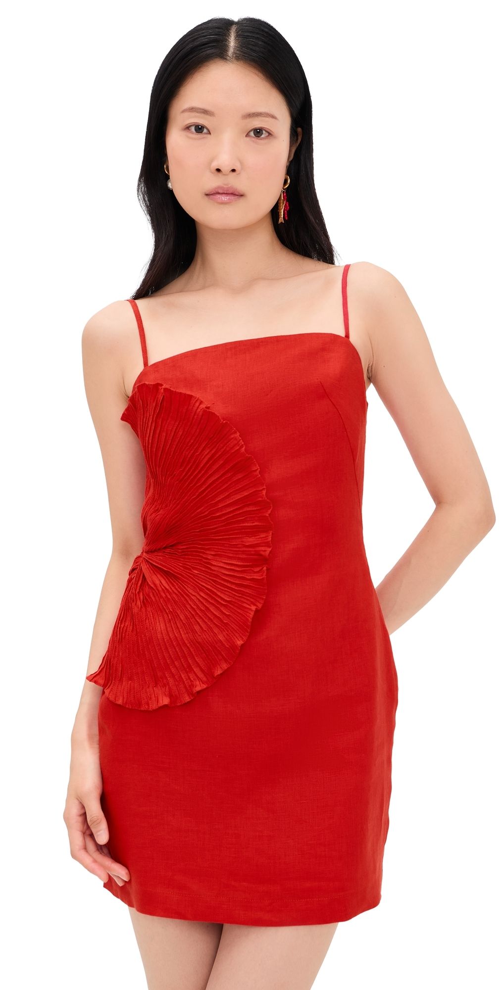 Andres Otalora Respiro Lento Dress Coral 0