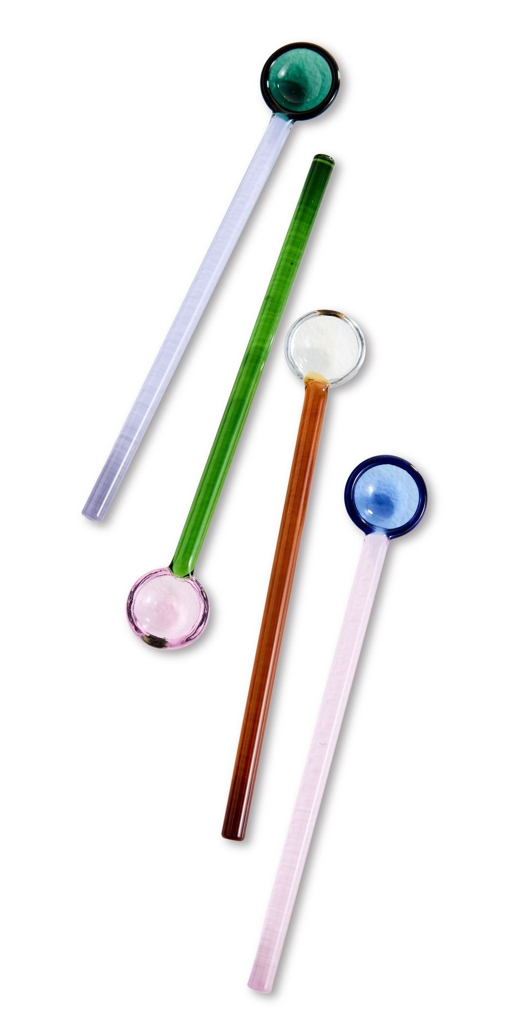 FAZEEK Glass Teaspoons Multi One Size