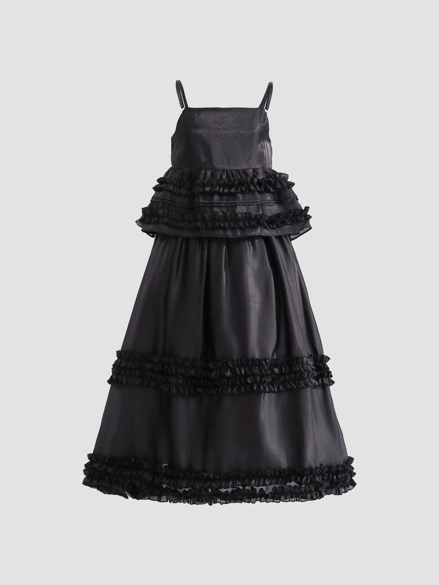Tulleen Girl's Girl's Calista Skirt Set - Black - Size 11